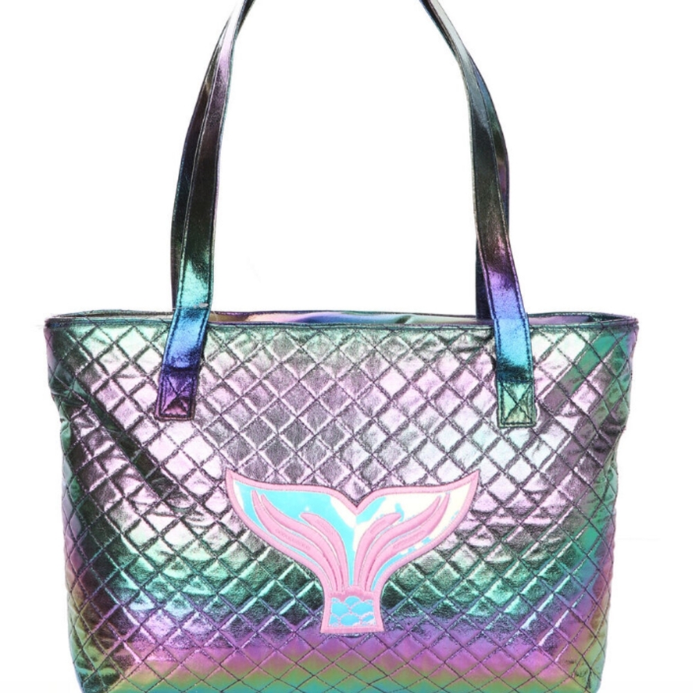 Shimmer mermaid tail tote bag